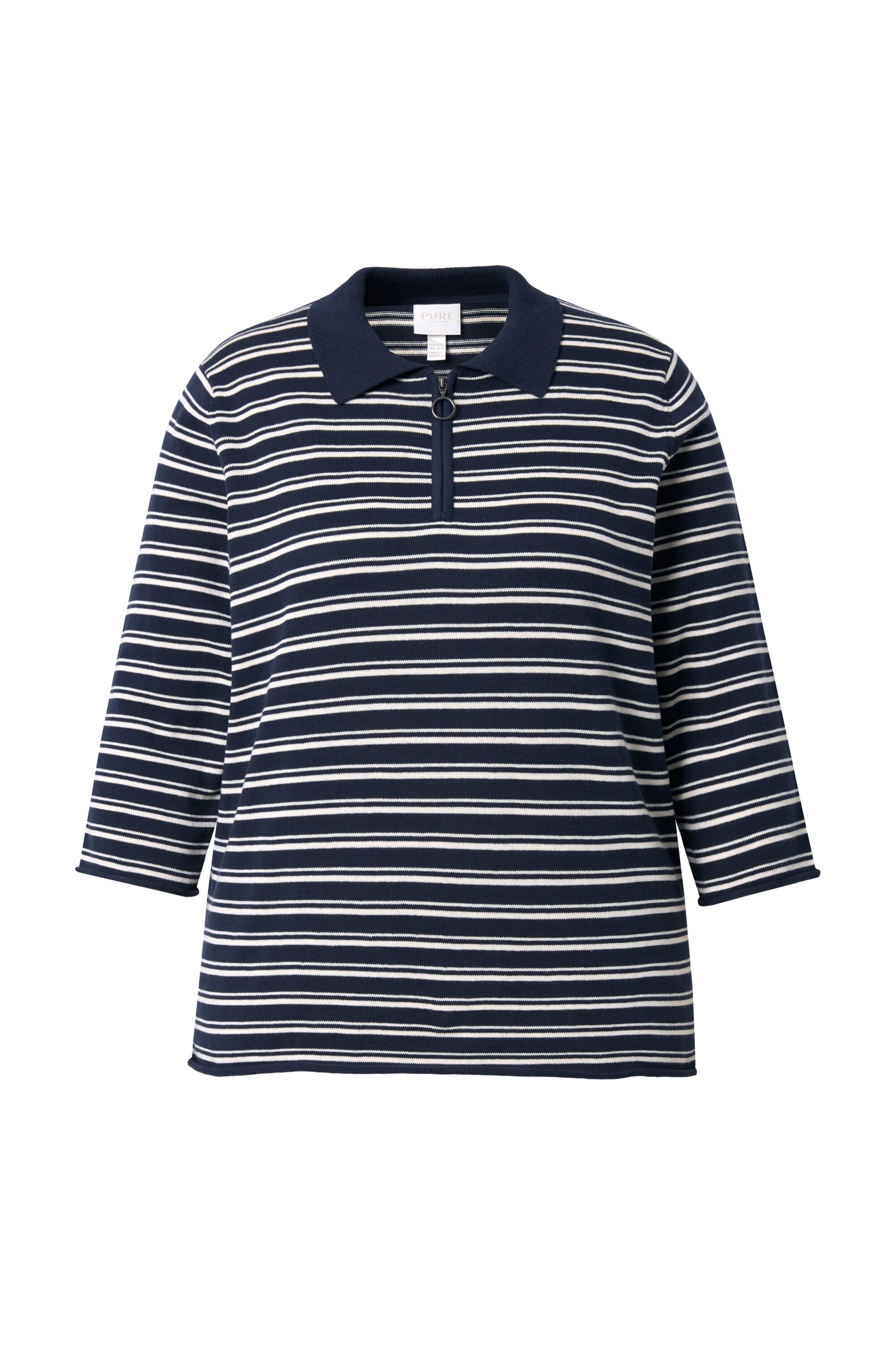 Ulla Popken Shirt in Blauw: voorkant