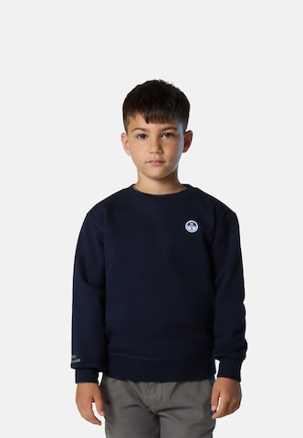 North Sails Sweatshirt in Blauw: voorkant