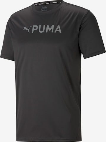 PUMA Funkcionalna majica | črna barva: sprednja stran