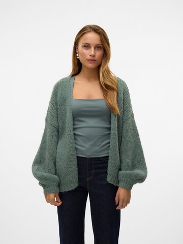 VERO MODA Knit cardigan 'MAYBE' in Green: front