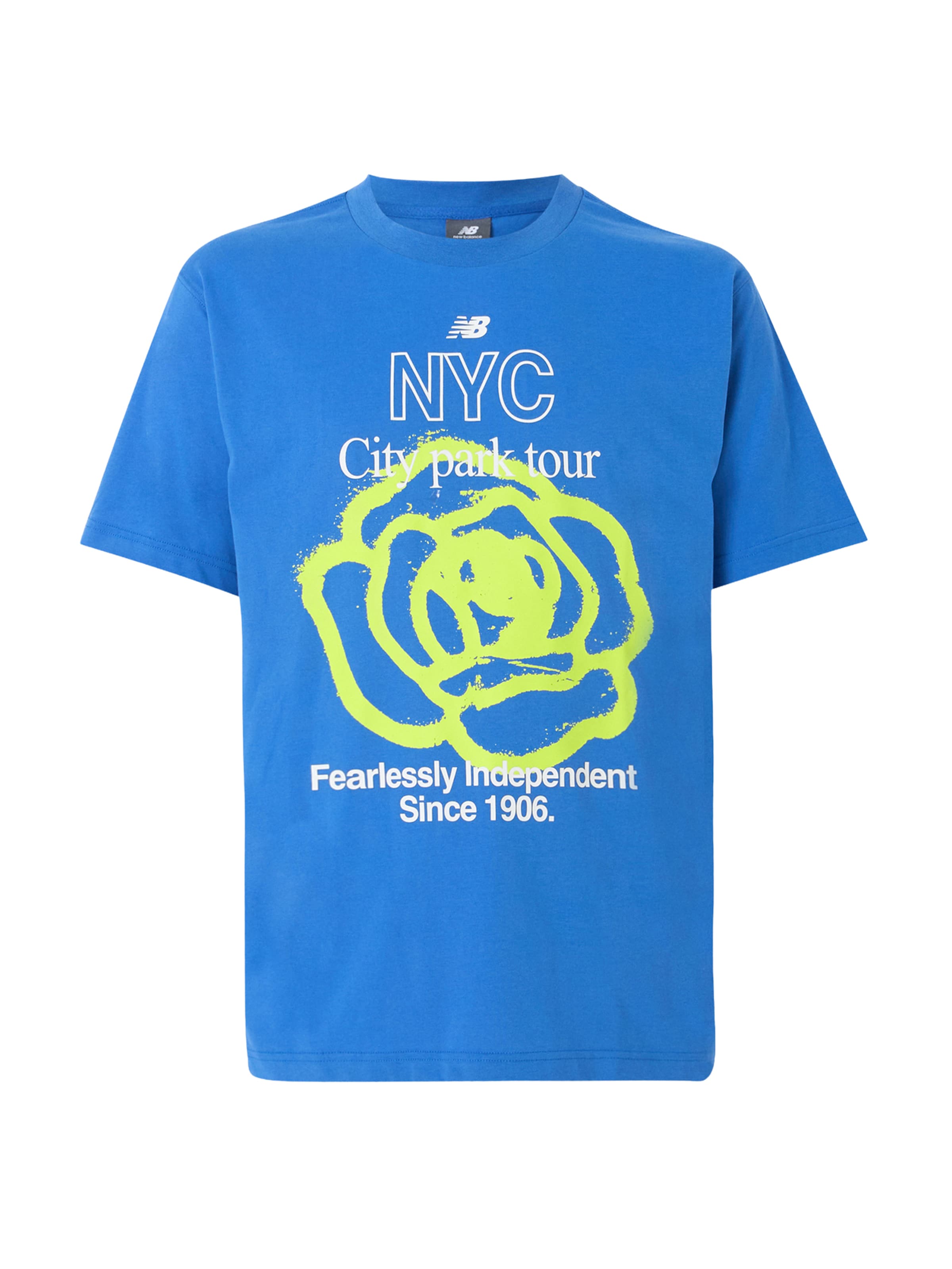 new balance T-shirt 'MT61018I' i blå: framsida