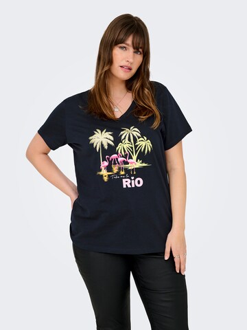 ONLY Carmakoma Shirt in Blue: front