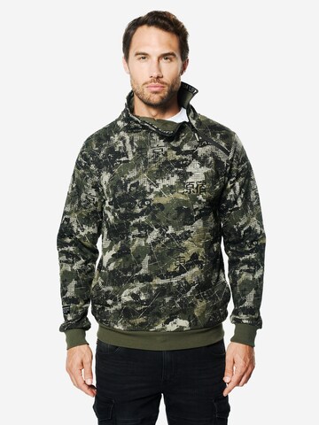 KOROSHI - Sudadera en verde: frente