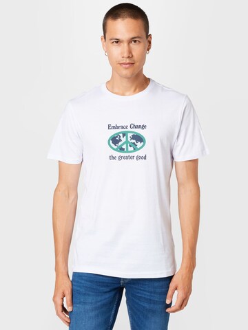 Cotton On - Camiseta 'Tbar Art' en blanco: frente