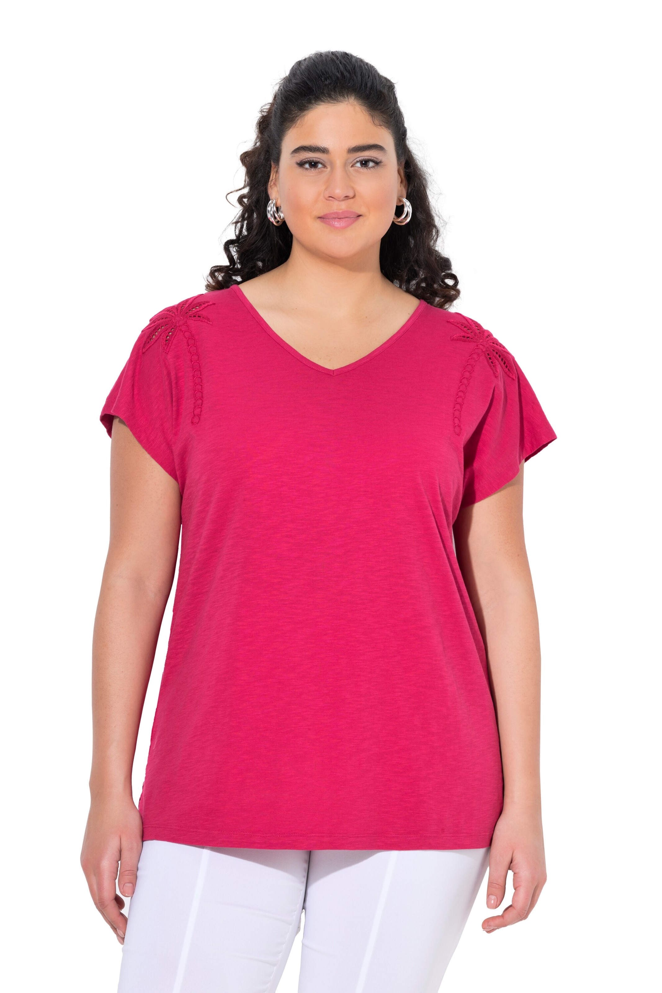 Ulla Popken Shirt in Pink: front