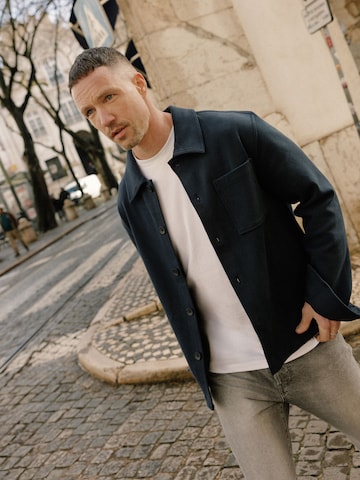 DAN FOX APPAREL Regular fit Риза 'Otto' в синьо