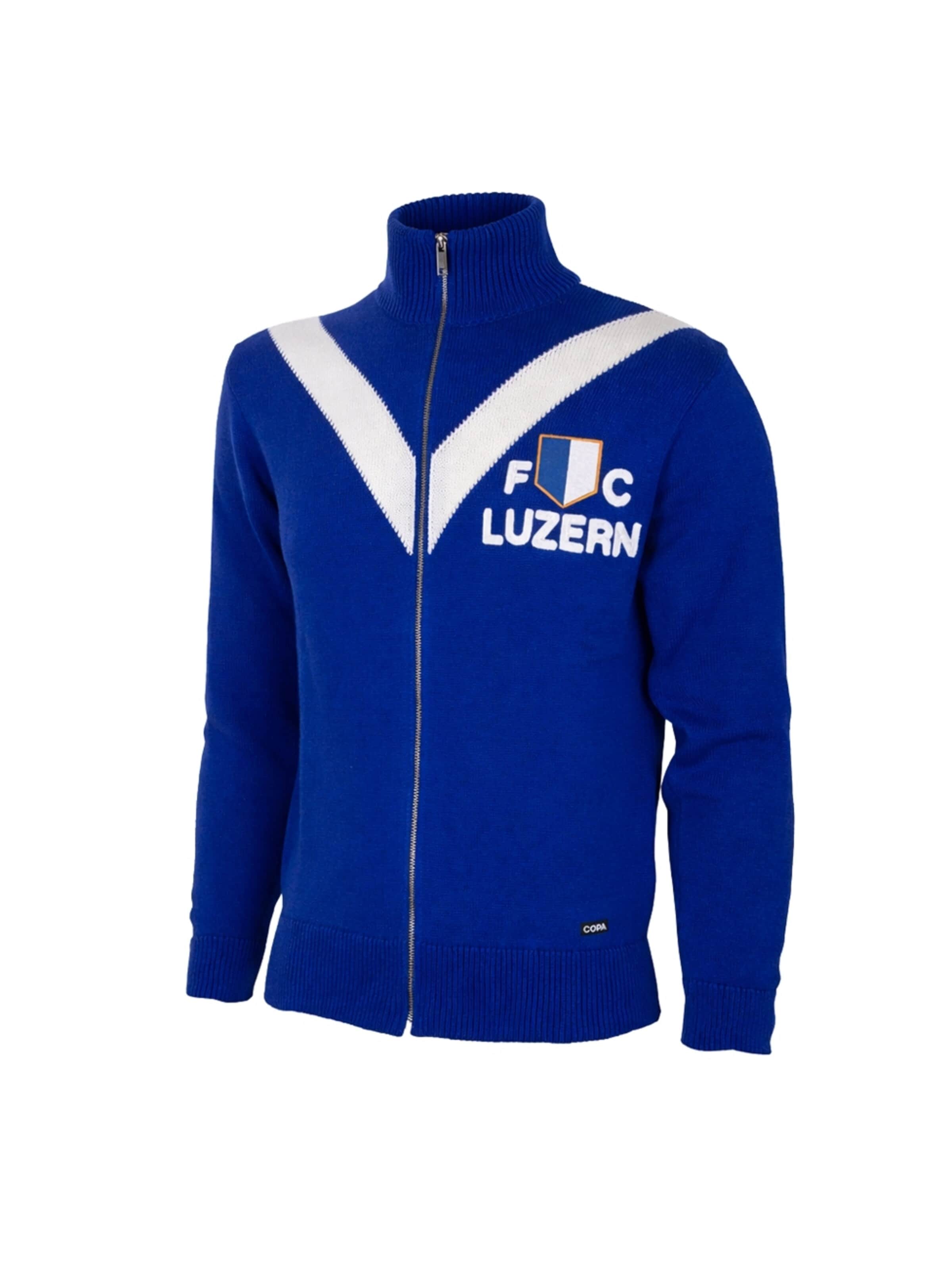 COPA FOOTBALL Sports jacket 'FC Luzern 1959 - 60 Retro Voetbaljack' in Blue: front