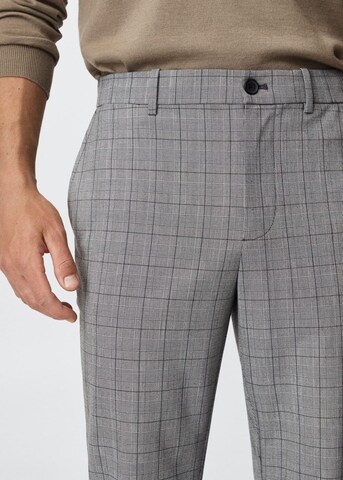 MANGO MAN Tapered Pants 'Bologna' in Grey