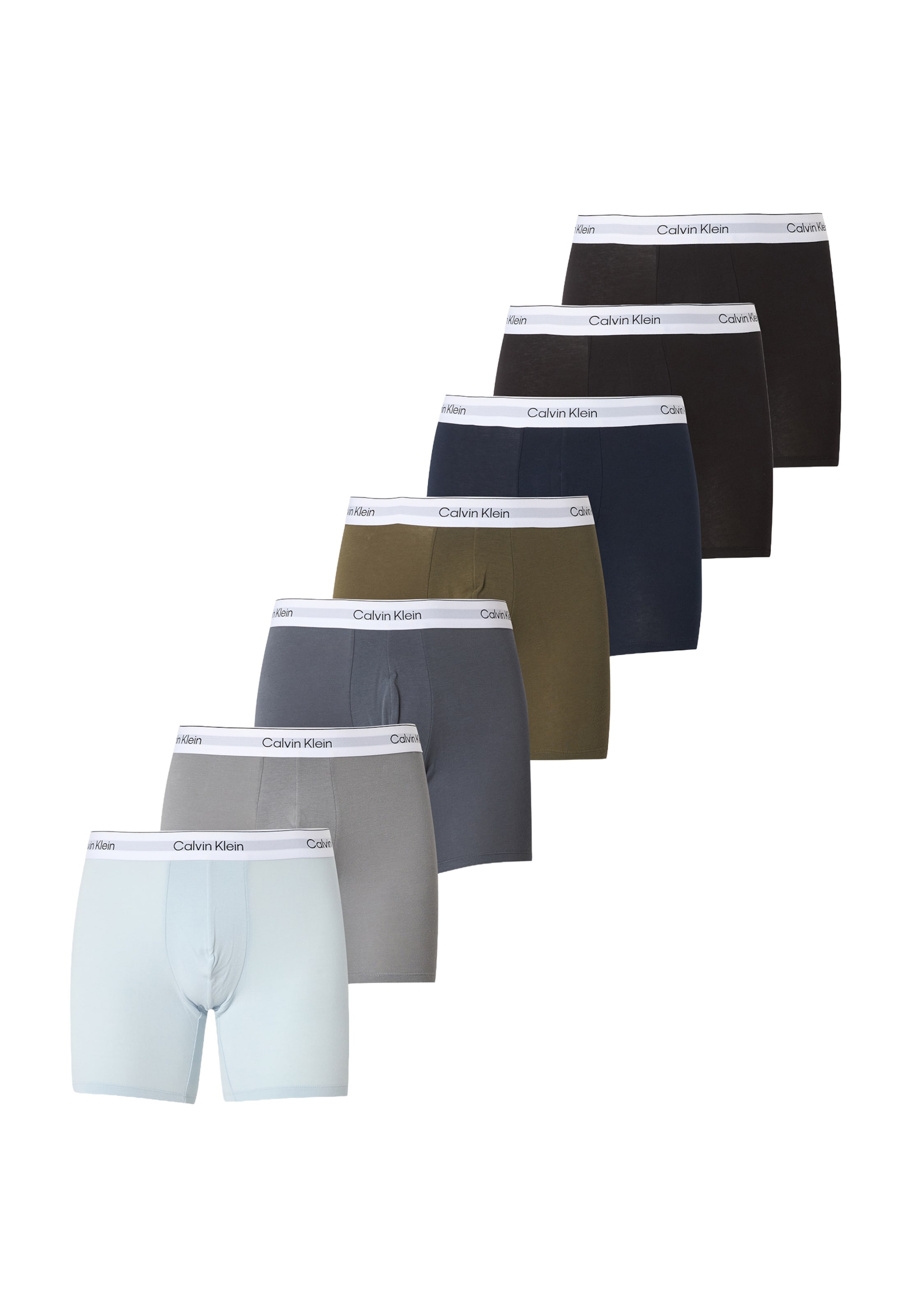 Calvin Klein Underwear Боксерки в синьо: отпред
