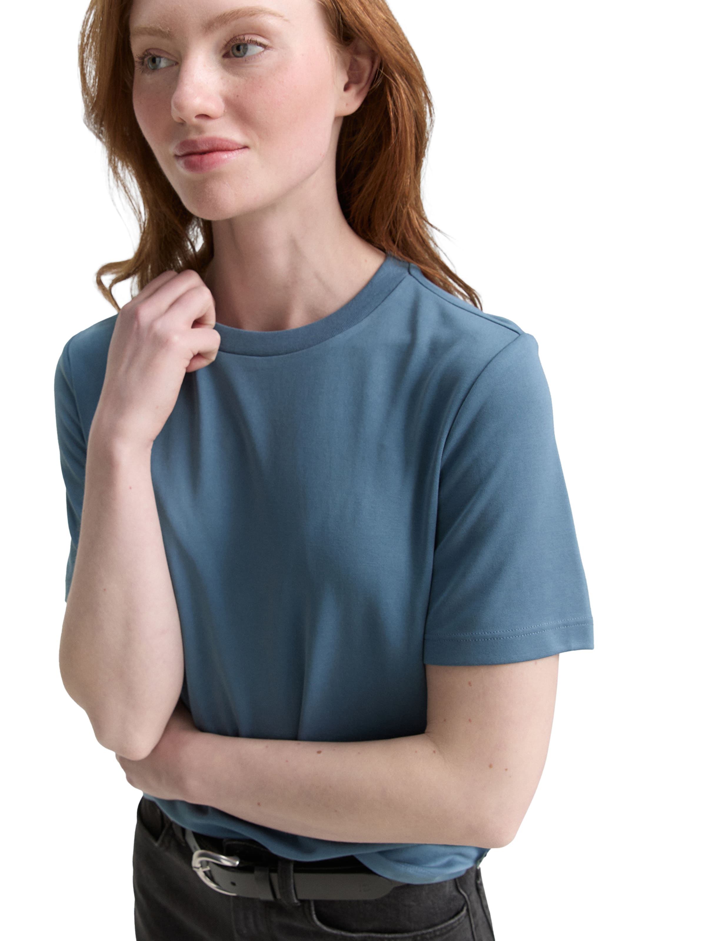 TOM TAILOR DENIM Tričko – modrá