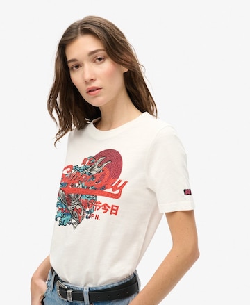Superdry Μπλουζάκι 'TOKYO' σε λευκό: μπροστά