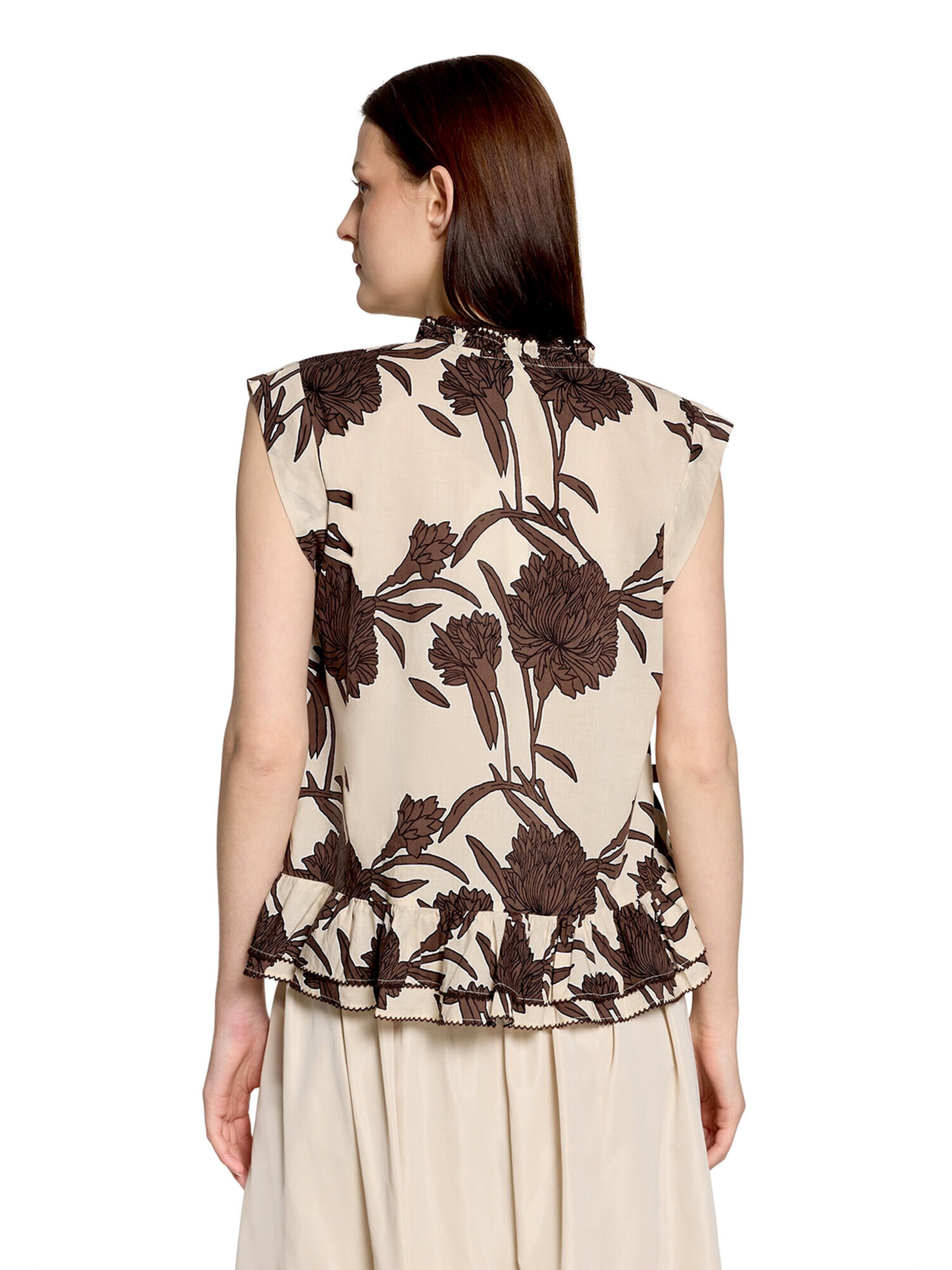 Cartoon Bluse in Beige