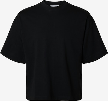 SELECTED T-shirt i svart: framsida