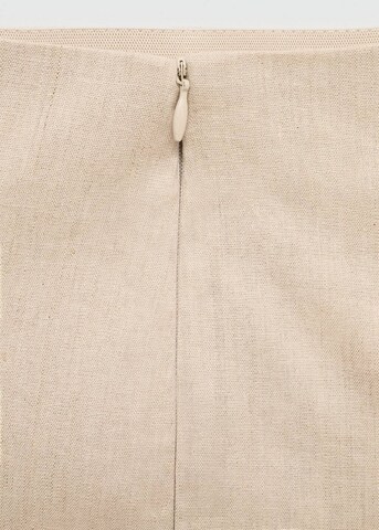 MANGO Bootcut Broek 'Santori' in Beige