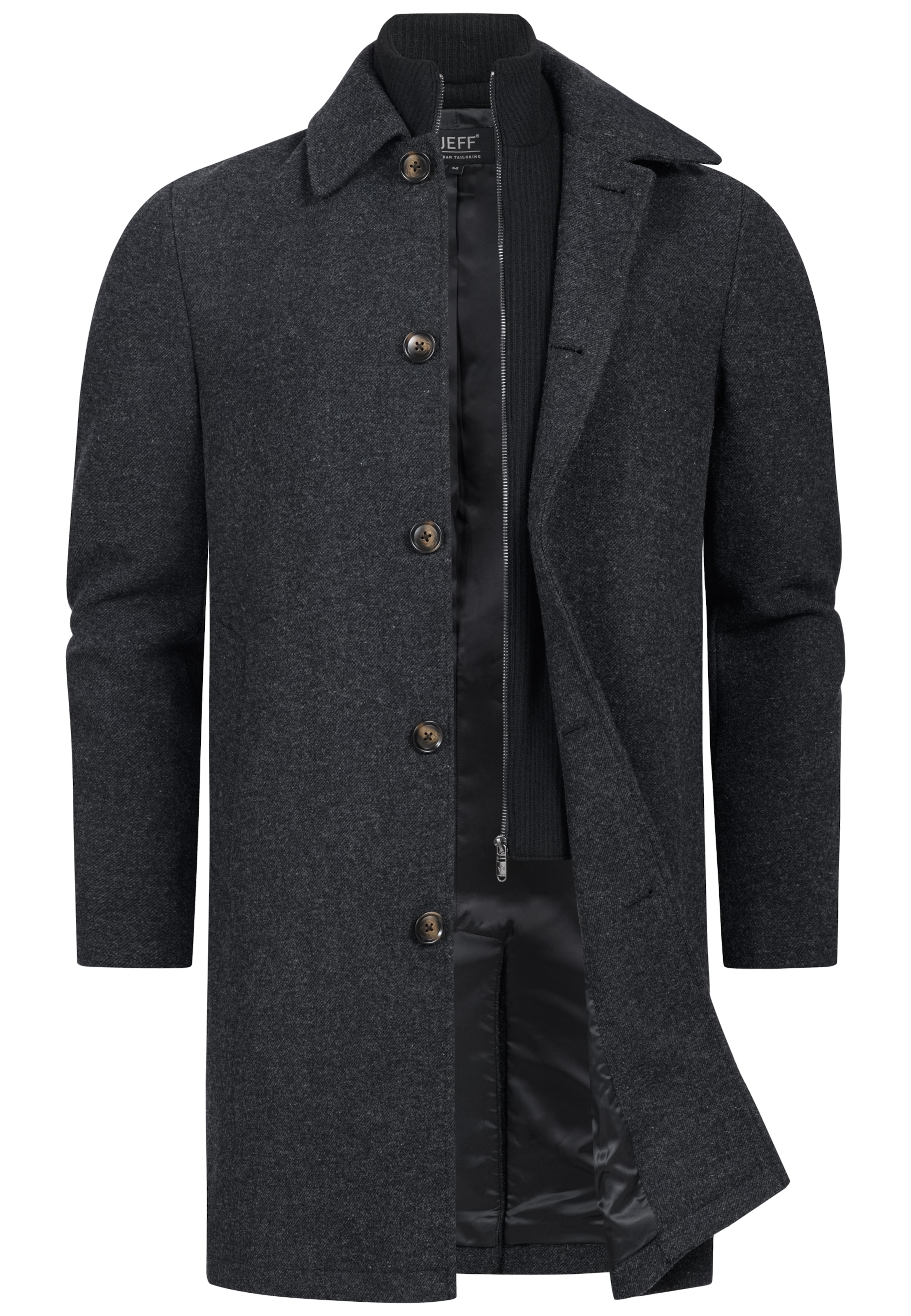 Manteau d’hiver 'JFTyler' JEFF en gris : devant