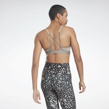 Reebok Bustier Sport bh in Grijs