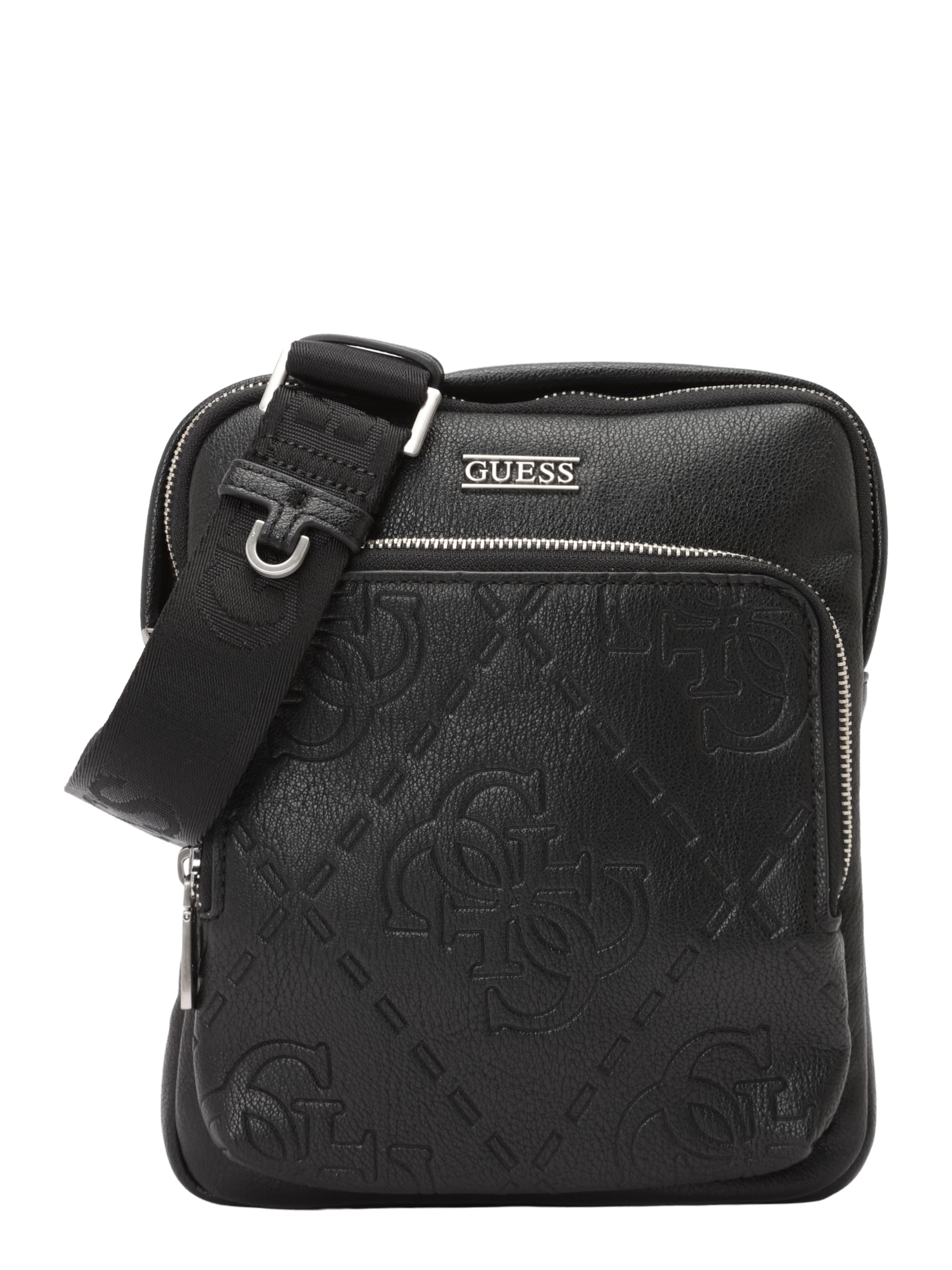 GUESS - Bolso de hombro en negro: frente