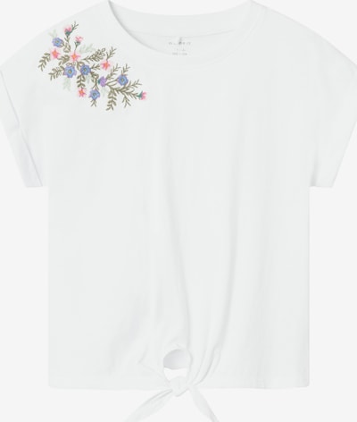 NAME IT T-shirt 'HALAKSE' i oliv / lila / rosa / vit, Produktvy