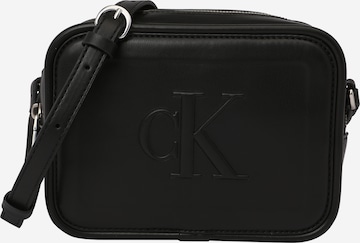 Calvin Klein Jeans - Bolso de hombro en negro: frente