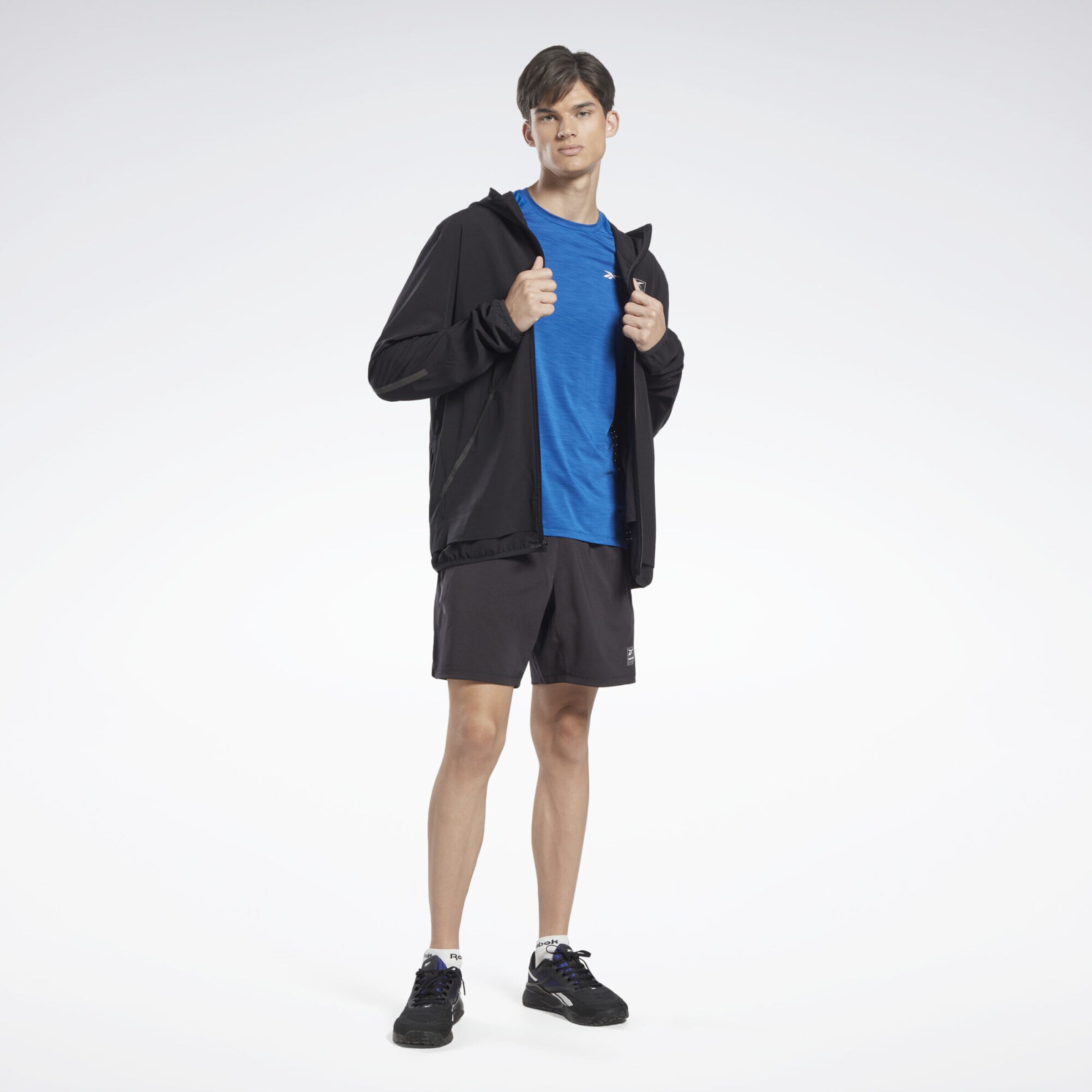 Reebok Sports jacket in Black ABOUT YOU