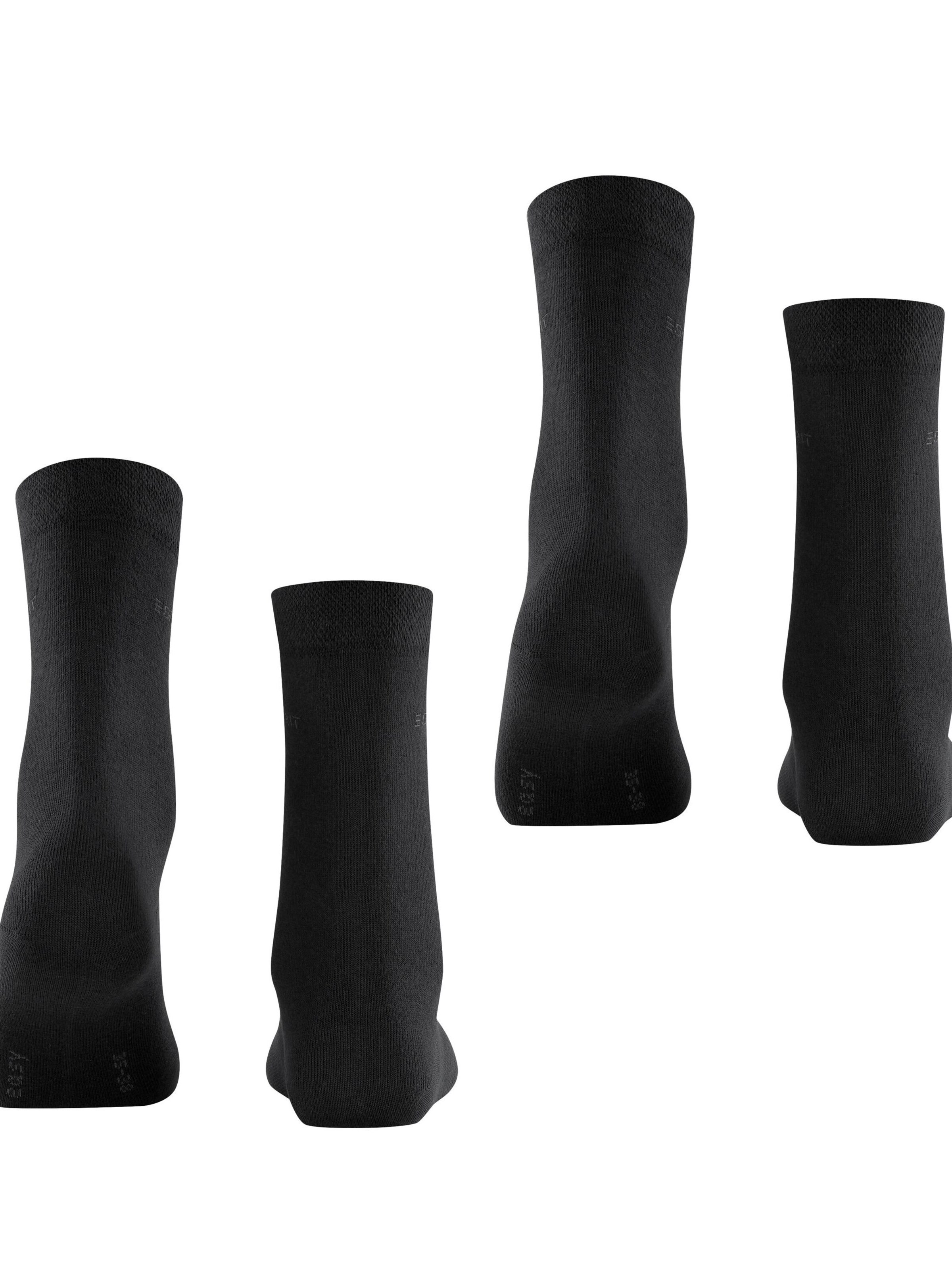 ESPRIT Socken 'Basic Easy 2-Pack'‌‌‌ in Schwarz