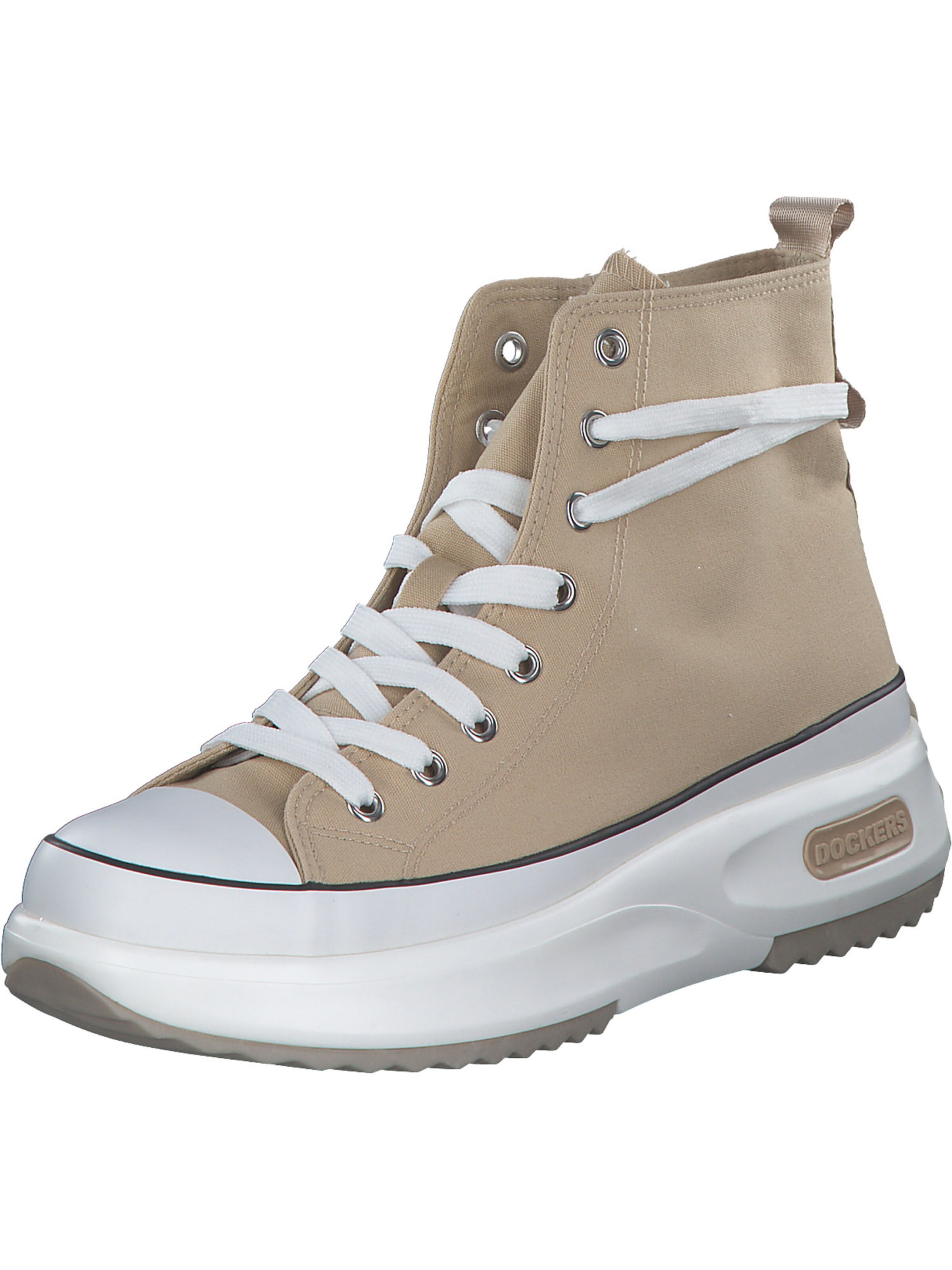 Baskets hautes Dockers by Gerli en beige : devant