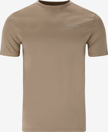 ENDURANCE Performance Shirt 'Dipose' in Brown: front