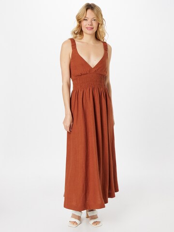 Abercrombie & Fitch Letnia sukienka w kolorze brązowy: przód