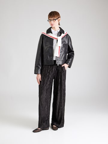 mbym Wide Leg Bukser 'Asaka-M' i sort
