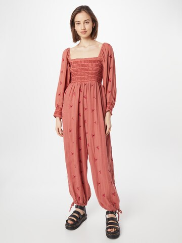 Free People Jumpsuit 'DAHLIA' i rød: forside