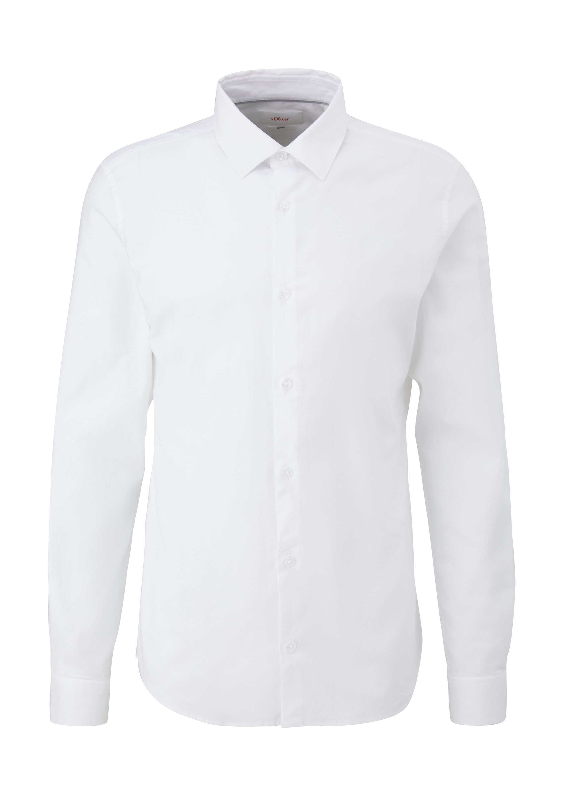 s.Oliver Slim fit Button Up Shirt in White: front