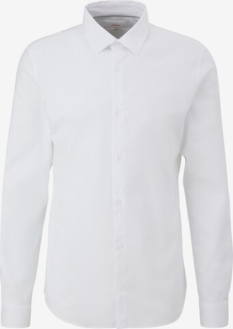 Slim fit Camicia di s.Oliver in bianco: frontale