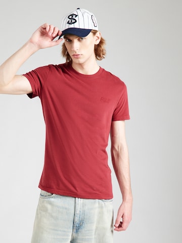 Superdry Тениска 'VINTAGE' в червено: отпред