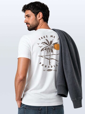 Neverless Shirt 'Take me to Paradise' in White