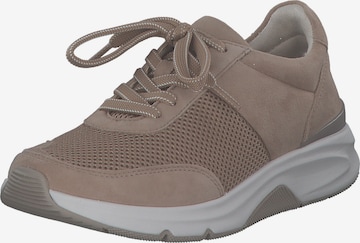 Baskets basses GABOR en beige : devant