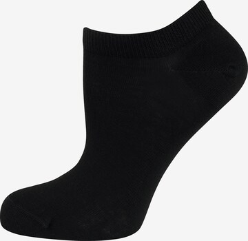 ELBEO Ankle Socks ' 3er-Pack Organic Cotton ' in Black