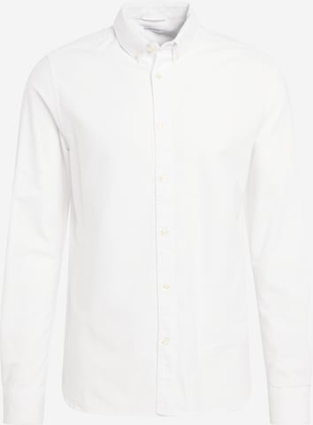 Regular fit Camicia 'Harald' di KnowledgeCotton Apparel in bianco: frontale