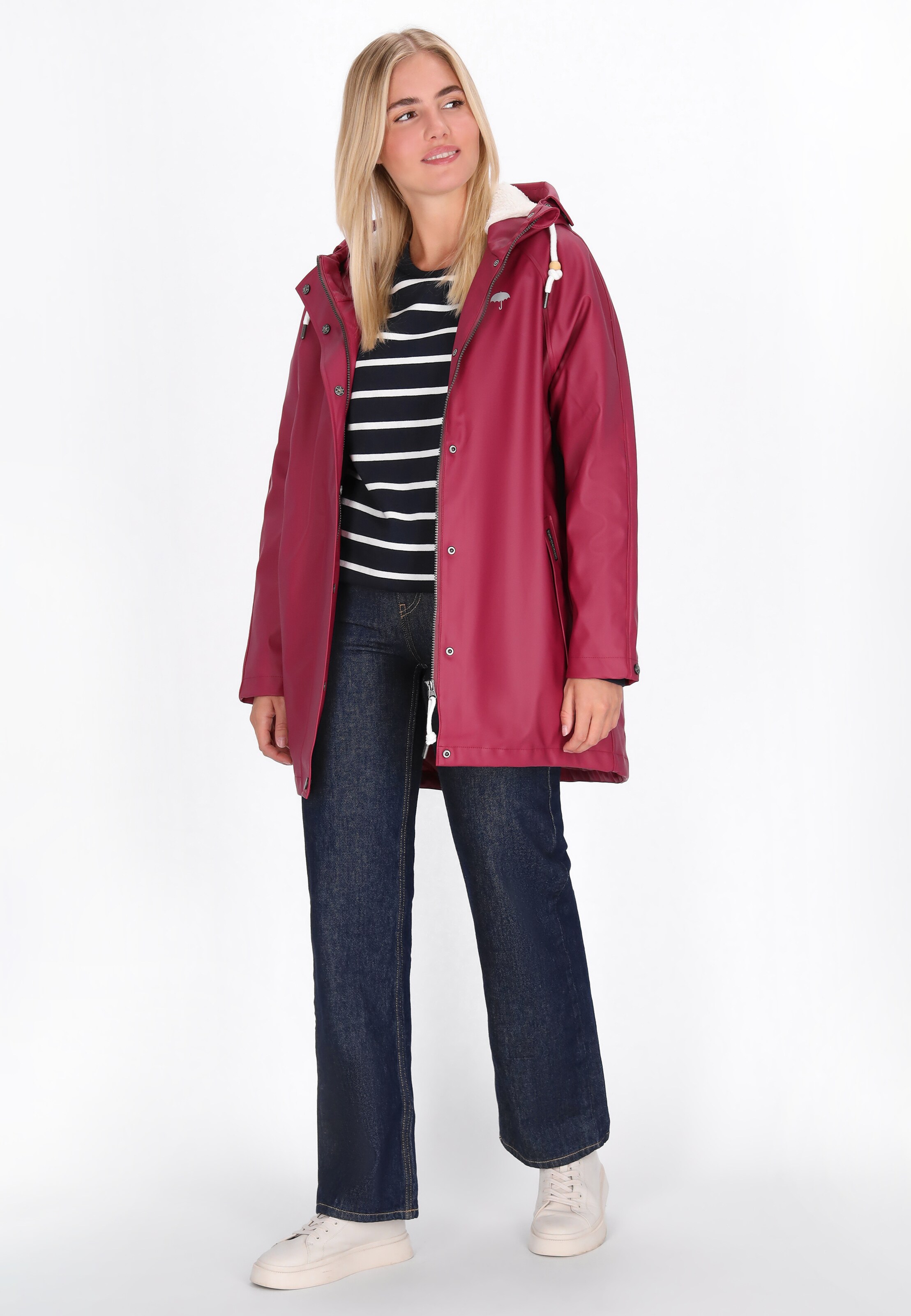 Schmuddelwedda - Chaqueta de entretiempo en rojo