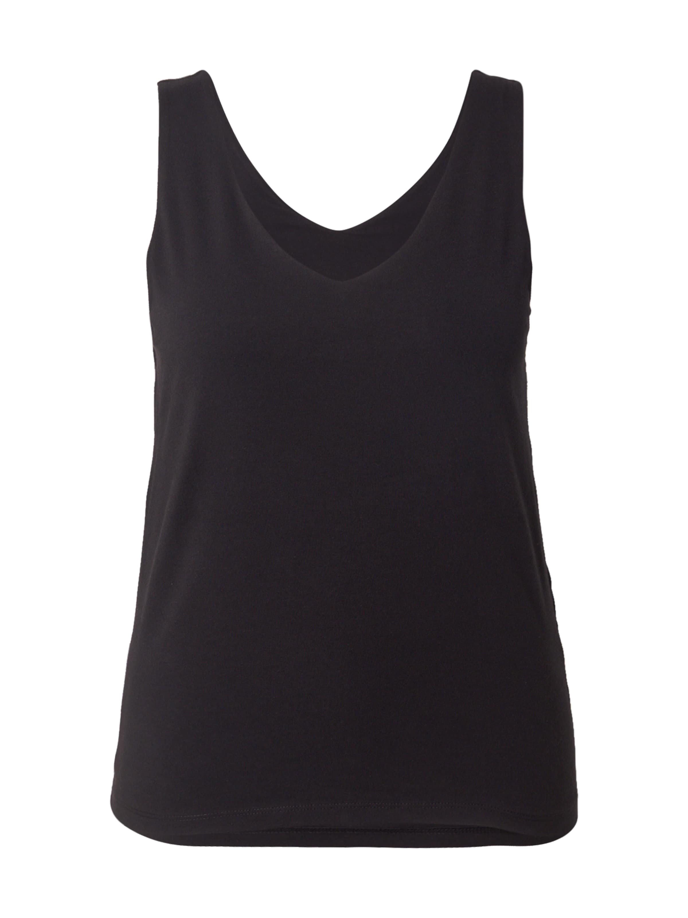 ONLY Carmakoma Топ 'CARTIME' в Черный: спереди