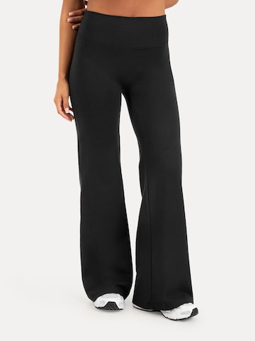 évasé Leggings ' Neola ' Smilodox en noir : devant
