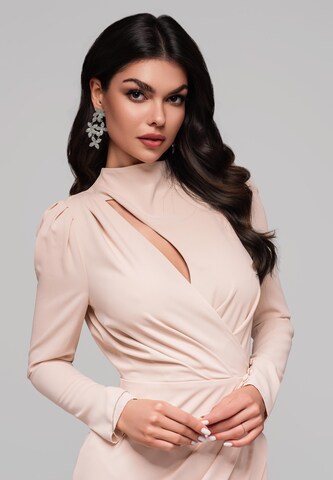 Robe de soirée Ombre en beige