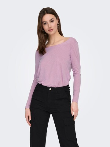 JDY Shirt 'LINETTE' in Purple: front