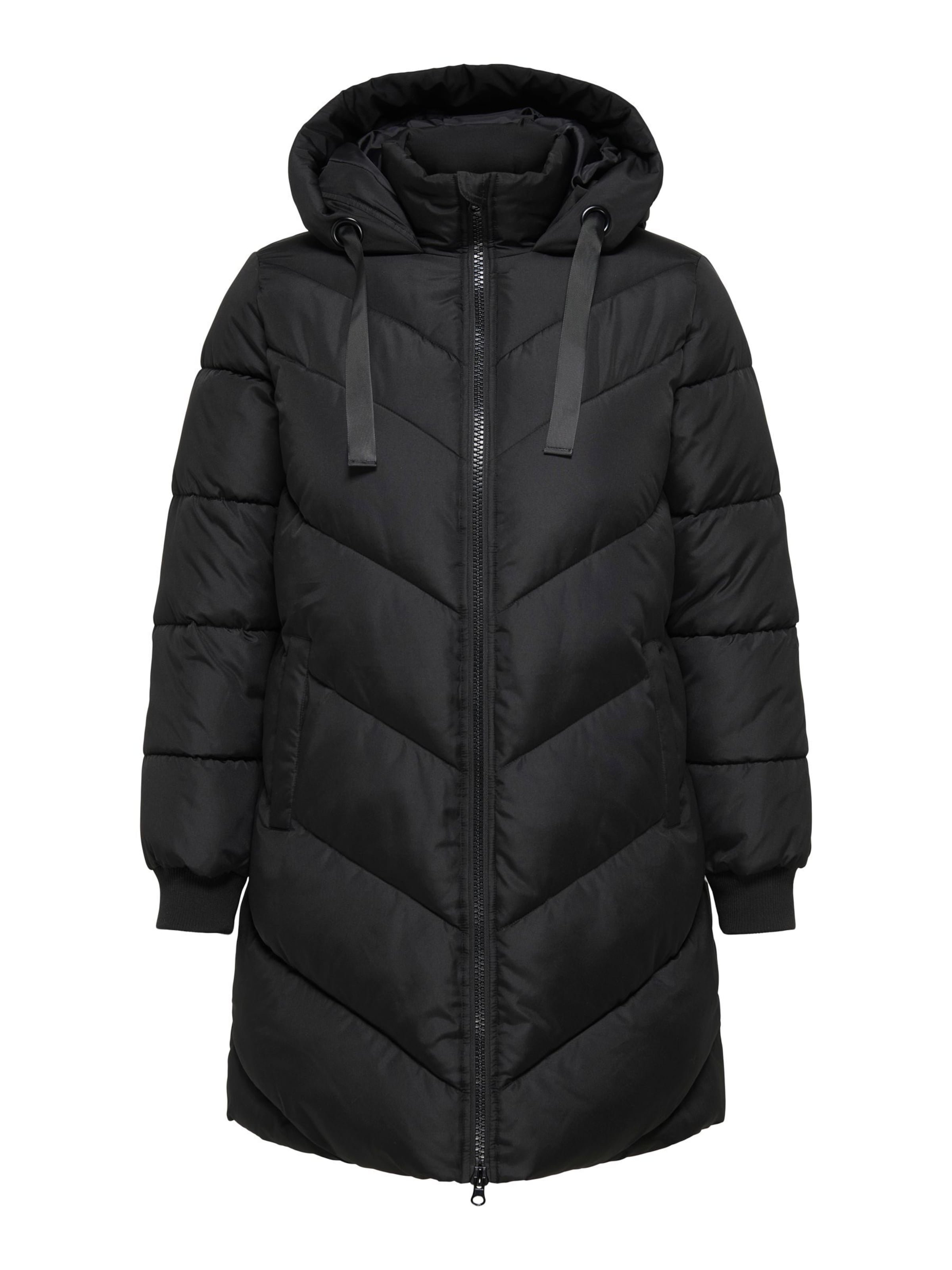 ONLY Carmakoma Tussenjas 'MOON' in Zwart: voorkant