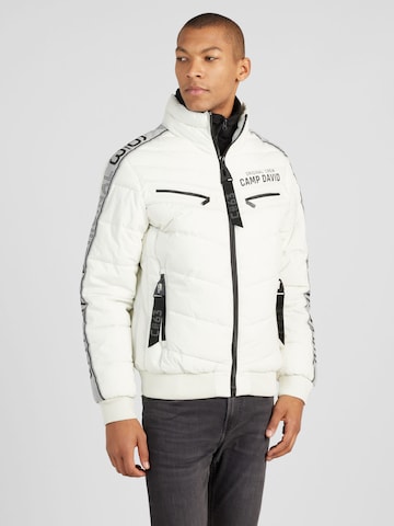 CAMP DAVID Between-season jacket in White: front