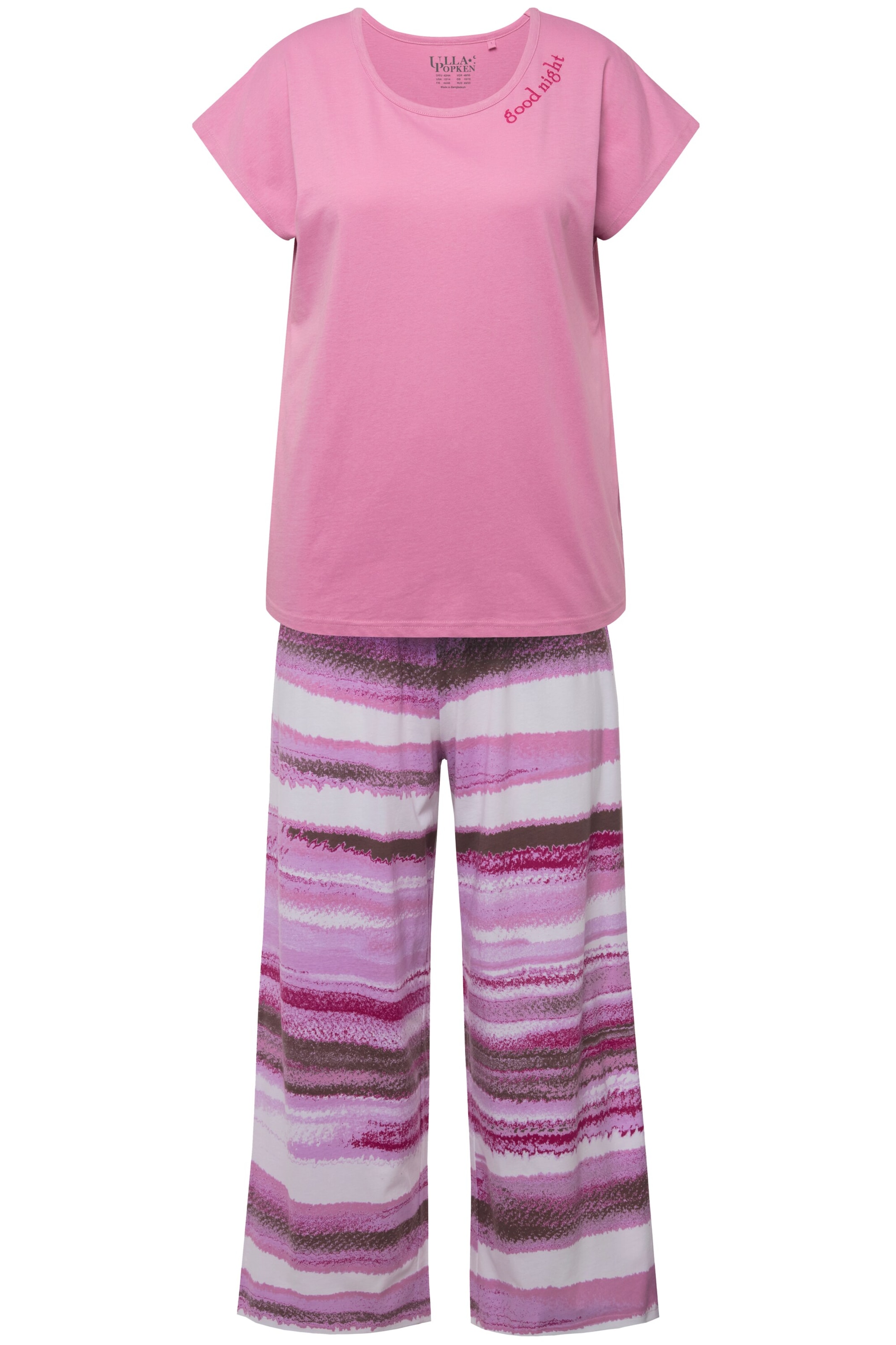 Ulla Popken Pyjama in Pink: Vorderseite