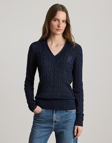 Lauren Ralph Lauren Petite Sweater in Blue: front