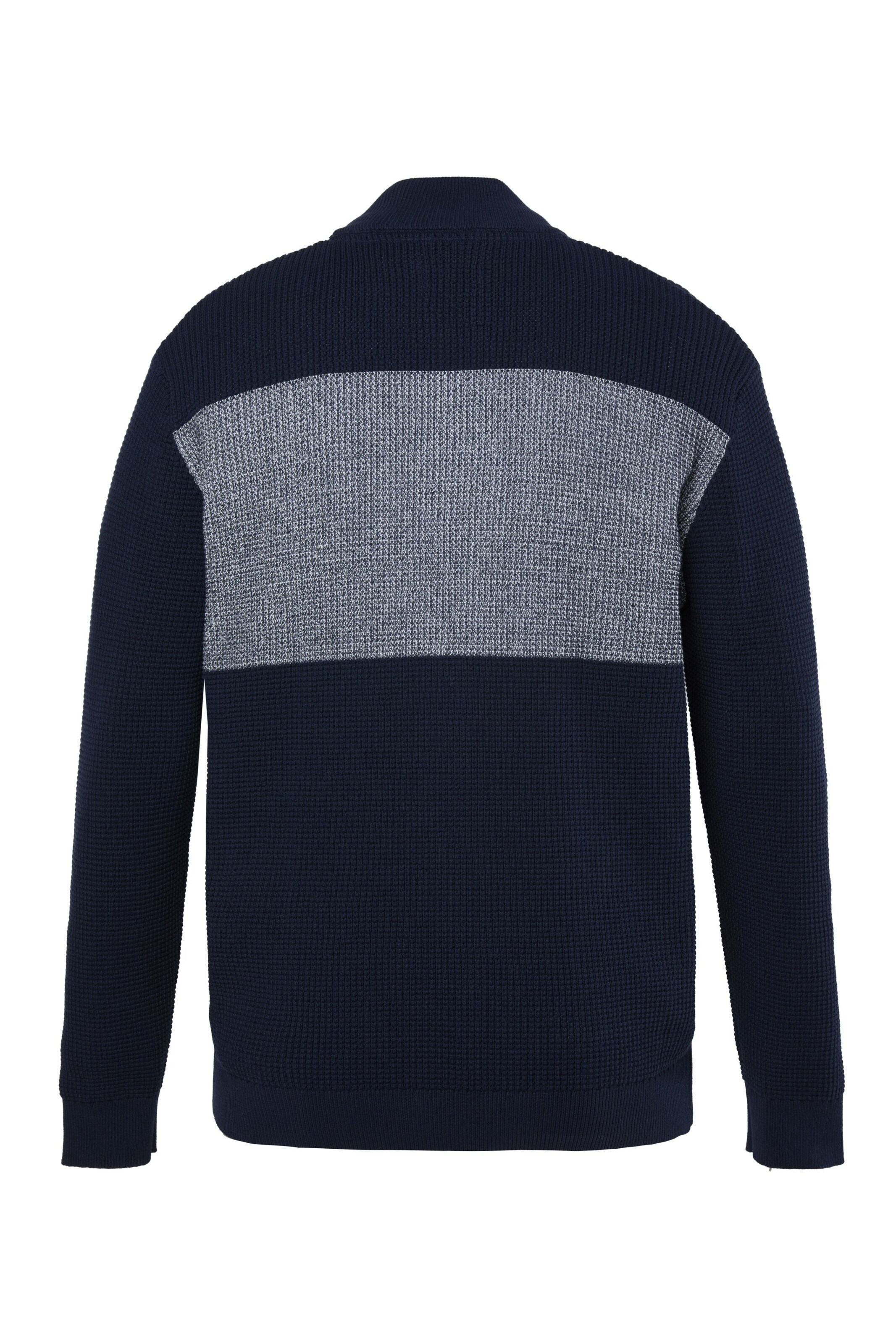 Men Plus Strickjacke in Blau
