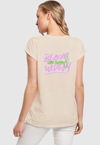 Merchcode Shirt 'Never Too Late' in Beige