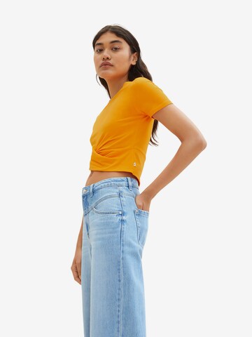 TOM TAILOR DENIM T-Shirt in Orange: predná strana