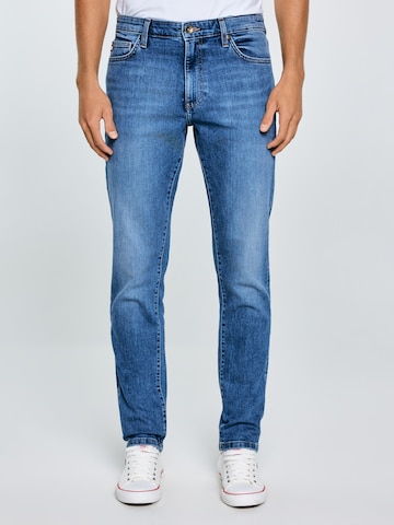 BIG STAR Tapered Jeans 'Harper' in Blauw: voorkant